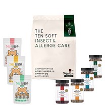 더텐 소프트 반건조 기능성 강아지 사료 인섹트(알러지 케어) 3kg+샘플+추가 간식, 더텐 인섹트 3kg+샘플+헬씨트릿 황태(300g)