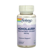 [1+1] 솔라레이 모노라우린 500 mg 60캡슐 solaray monolaurin