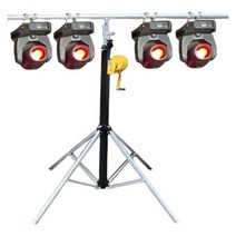 조명 스탠드 거치대 삼각대 핸드 크랭크 무대 라이트, 10번 삼각대 단층 사각 막대 랙
