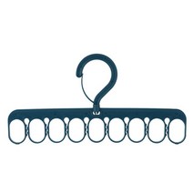 멀티 포트 지원 옷걸이 건조 랙 다기능 플라스틱 양말 보관 가정용 공간 절약 주최자, 하나, Navy
