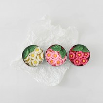 [꽃큰자연비누]-천연비누-휴대용 벚꽃비누 40g 틴케이스 1통, 흰색(나무향+일랑일랑)