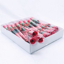 지앤지한송이 장미꽃 비누꽃 어버이날 생일 꽃다발 졸업식 로즈데이 기념일, ★PL527 핫핑크