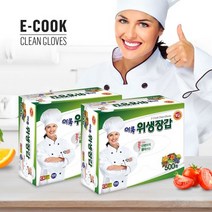 이쿡 다용도 항균 위생장갑 폴리글러브 500매 1팩, 수량