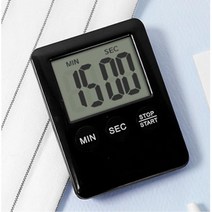 수험생 필수품 미니 스톱워치 전자 제과 조리용타이머 디지탈타이머 알람, 1개, 화이트