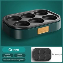 타코야끼만들기 타코야끼팬 기계 가정용 전기 계란 햄버거 들러붙지 않는 프라이팬, 4.green  EU