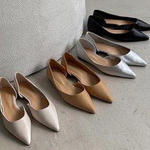 아이슈즈 여성 펌프스 사이드오픈 플랫슈즈 87880