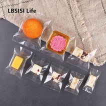 포장 비닐 밀봉기 실링기 캡핑기 포장기 두꺼운 투명 쿠키 캔디 핫 인감 가방 케이크, 50개 15x19cm