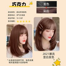 섬유염색약 패브릭물감 천연 유기농 식물 거품 염료 샴푸 영구 헤어 컬러링 오래 지속되는 염색 살롱 전문, 06 Chocolate