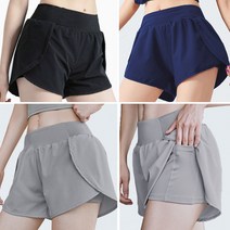 여성 레깅스위에입는 민망하지않는 쫄바지위 트임 나비 조깅 헬스 트레이닝 반바지 팬츠