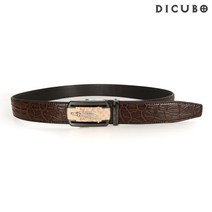 DICUBO [디꾸보]금장 악어 정장 자동버클 남성 가죽벨트SS067