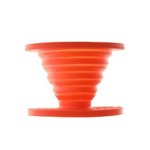 Ust 접이식 Flexware 커피 드립 강력하고 유연하며 컴팩트한 BPA 프리 디자인 및 뚜껑 씰 하이킹 배낭여행 캠핑 야외 생존용 오렌지 490693
