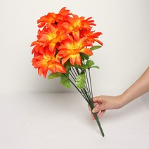 조아트 3+2행사 인테리어조화 꽃 성묘꽃 산소꽃 납골당꽃 40종 모음, 22_솔국-오렌지