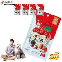 포켄스 과일퓨레 펫디저트 망고 사과 105g, 5팩, 사과맛