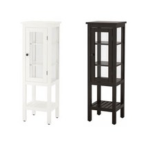 이케아 HEMNES 헴네스 키큰장+유리도어, 블랙브라운_403.966.45