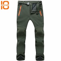 tenneight new men 양털 스키 바지 방수 소프트 쉘 하이킹 바지 여성 캠핑 트레킹 바지 겨울 따뜻한 스노우 보드 바지