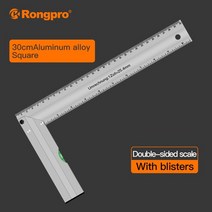 목공 Rongpro 90 ° 각도 눈금자 목공 도구 diy 목공 측정 게이지 알루미늄 프로파일 스퀘어 드로잉 2030 cm, 30cm