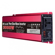 순수 정현파 인버터 12V/24V ~ AC110V 220V 1000W 전압 변압기 전력 변환기 태양광 LED 디스플레이, [04] 3000W, [01] 12V, [01] 220V