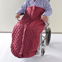 휠체어 겨울 방풍 보온 바람막이 노인 방한 다리 보호 무릎 담요 커버 양털, 빨간색
