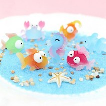 수조 금붕어키우기 어항 베타어항 꾸미기 캐릭터 피규어 물멍, 5 바다캐릭터 문어