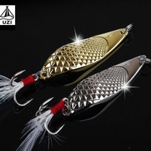 루어 닭털 스픈 스푼 삼치 송어 고등어 농어 우럭 광어 베스 쏘가리 꺽지 루어낚시, 10g, 실버