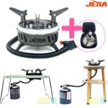 제라 강염 버너 서브 스토브 JB103 그리들 신형 이소 가스 캠핑 미니 경량 파워 액출 스토브 도킹 간이 도킹 백패킹 그레이 원버너 플레이트, 블랙