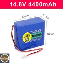 14.8V 리튬배터리팩 16.8v 대용량 배터리 18V 충전식, 14.8V4400mah2열