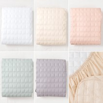 윤스홈 국내산 순면 누빔 매트리스커버 킹 5colors