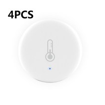 온도센서 스마트홈 iot ZigBee-온도 및 습도 센서 조절기 시스템 지능형 제어 Tuya 스마트 라이프 앱 알, 04 4PCS