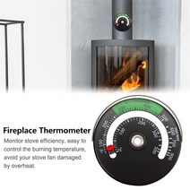 마그네틱 벽난로 스토브 온도계 파이프 게이지