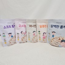 두돌아기 베이비푸드 12개월 뻥튀기과자 웰빙스낵 유아용 간식 롱킥, 달콤한