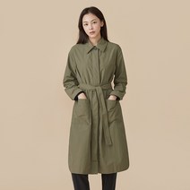[JAJU/자주] 경량 카라형 롱 점퍼_카키