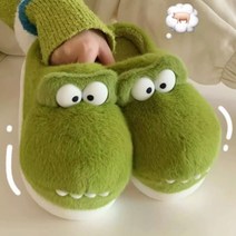 악어 거실 겨울 털실내화 커플 EVA 사무실 층간소음, B타입, 1개