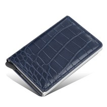 크로커다일 rfid 디가우징 카드홀더 남성 멀티탭 알루미늄 합금 카드홀더