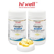 [하이웰] 오메가3 원어데이 90캡슐 2통 (6개월분) 비타민D, 단품, 단품