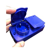 방우형 2구 콘센트 노출형 가설 분전반 분전함 배전반 야외 임시현장