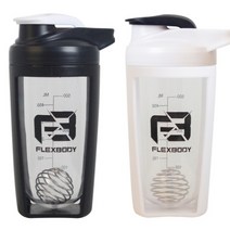 플렉스바디 헬스 물통 물병 쉐이크통 쉐이커 보틀 단백질 프로틴 700ml 2P, 블랙1P+화이트1P
