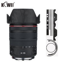 캐논 RF 24-105mm F4L IS USM 렌즈 및 EW-83N 렌즈 후드 스킨 3M 스티커 섀도우 용 안티 슬라이드 렌즈 및 후드 커버 필름