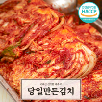 맛깔스런 해썹 HACCP 인증 100% 당일 담근 시원한 맛 생김치 배추 포기 김치 2kg 5kg 10kg, 1개