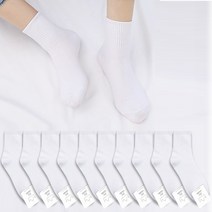 지니양말 made in korea 여자 카바 밴딩 중목 양말 10켤레