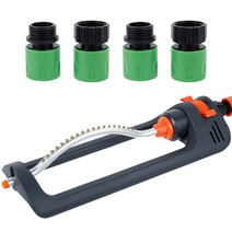 정원 급수 장비용 진동 워터 스프링클러 19 노즐 잔디밭 용 자동 정원 넓은 영역 파티오, 02 Garden Sprinkler