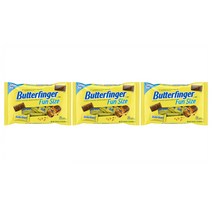 버터핑거 펀 사이즈 561g 3팩 Butterfinger Fun Size Peanut-Buttery Chocolate-y Candy Bars, 999