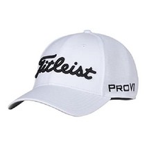 타이틀리스트(Titleist) 골프 모자 남성 스포츠 메쉬 캡 HJ2TSMLXL BKWT, 화이트 블랙