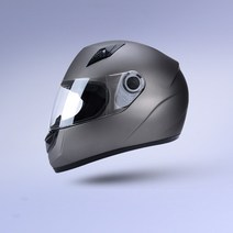 YSDL빅 사이즈 할리 오토바이 풀 페이스 헬멧 배달 스쿠터 바이크 라이딩 헬멧, 그레이