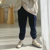 애플망고옷장 기모 겨울 이쁜컬러 핀탁 조거밴딩팬츠 편안한 홈웨어 따뜻한 트레이닝 바지