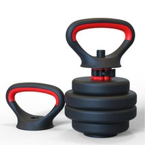 아령 바벨 적당 조정 가능한 금속 Kettlebell 손잡이 무게 격판 덮개 팔 힘 운동 주전자 종 그립 덤벨, 한개옵션0, 한개옵션0, 1개