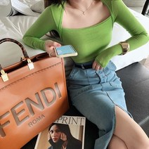제이블리 쫀쫀 스퀘어넥 슬림핏 무지 티셔츠