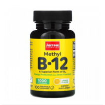 자로우 포뮬러스 메틸 B12 1000 mcg 레몬 맛 100 츄어블 타블렛 비타민 B12