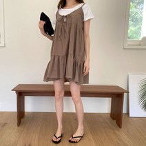 바보사랑 겟잇미 너지 프릴 캉캉 숨김지퍼 나시 원피스 .겟잇미