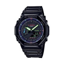 카시오 지샥시계 G-Shock GA-2100 시리즈 남성용 손목시계 카본 코어 가드 디지털아날로그 조합 모델 한정판40주년 클리어 리믹스 115602