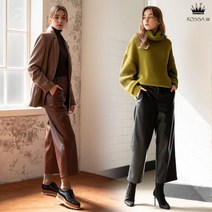 로사W 로사W faux 레더 와이드팬츠 2종 택1